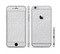 The White Leather Texture Sectioned Skin Series for the Apple iPhone 6/6s Plus