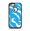 The White Mustaches with blue background Apple iPhone 5-5s Otterbox Defender Case Skin Set