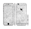 The White Textured Lace Sectioned Skin Series for the Apple iPhone 6/6s