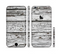 The White Wide Aged Wood Planks Sectioned Skin Series for the Apple iPhone 6/6s Plus