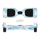 The White and Blue Raining Yarn Clouds Full-Body Skin Set for the Smart Drifting SuperCharged iiRov HoverBoard