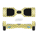 The White & vintage Green Sharp Chevron Pattern Full-Body Skin Set for the Smart Drifting SuperCharged iiRov HoverBoard