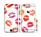 The White with Colored Pucker Lip Prints Sectioned Skin Series for the Apple iPhone 6/6s