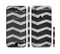The Wide Black and Light Gray Chevron Pattern V3 Sectioned Skin Series for the Apple iPhone 6/6s