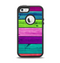 The Wide Neon Wood Planks Apple iPhone 5-5s Otterbox Defender Case Skin Set