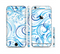The Wild Blue Swirly Vector Water Pattern Sectioned Skin Series for the Apple iPhone 6/6s Plus