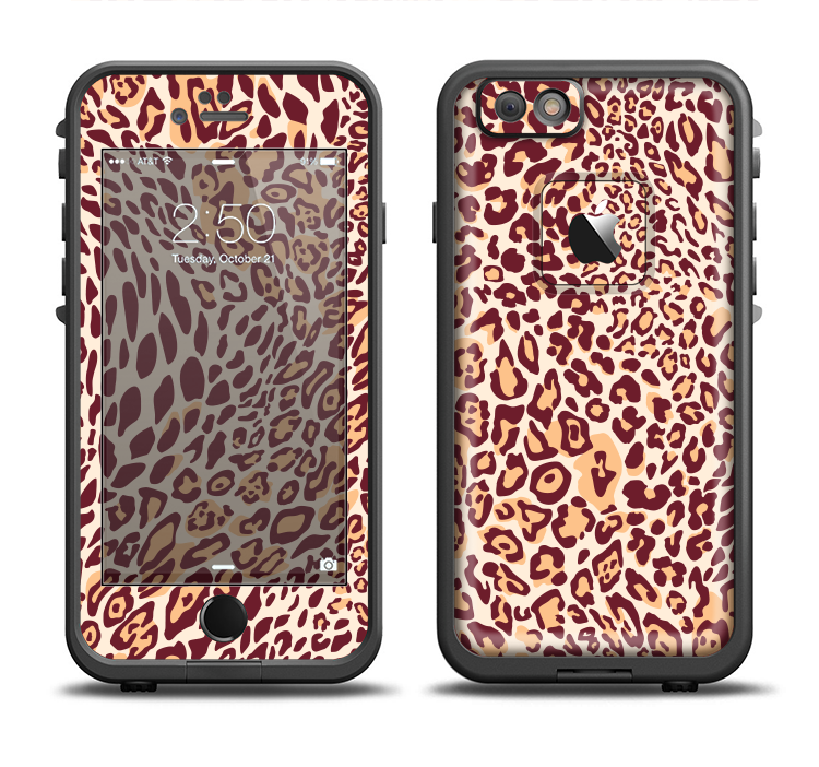 The Wild Leopard Print Apple iPhone 6/6s LifeProof Fre Case Skin Set