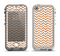 The Wood & White Chevron Pattern Apple iPhone 5-5s LifeProof Nuud Case Skin Set