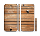 The Worn Wooden Panks Sectioned Skin Series for the Apple iPhone 6/6s Plus