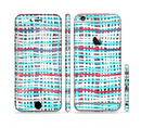 The Woven Trendy Green & Coral Sectioned Skin Series for the Apple iPhone 6/6s
