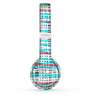 The Woven Trendy Green & Coral Skin Set for the Beats by Dre Solo 2 Wireless Headphones