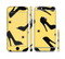 The Yellow & Black High-Heel Pattern V12 Sectioned Skin Series for the Apple iPhone 6/6s