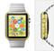 The Yellow Gradient Layered Chevron Full-Body Skin Set for the Apple Watch