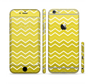 The Yellow Gradient Layered Chevron Sectioned Skin Series for the Apple iPhone 6/6s