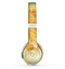 The Yellow Leaf-Imprinted Paint Splatter Skin Set for the Beats by Dre Solo 2 Wireless Headphones