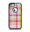 The Yellow & Pink Plaid Apple iPhone 5-5s Otterbox Defender Case Skin Set