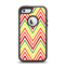 The Yellow & Red Vintage Chevron Pattern Apple iPhone 5-5s Otterbox Defender Case Skin Set