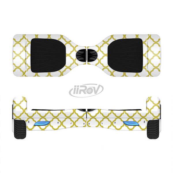 The Yellow & White Seamless Morocan Pattern V2 Full-Body Skin Set for the Smart Drifting SuperCharged iiRov HoverBoard