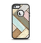 The Zigzag Vintage Wood Planks Apple iPhone 5-5s Otterbox Defender Case Skin Set