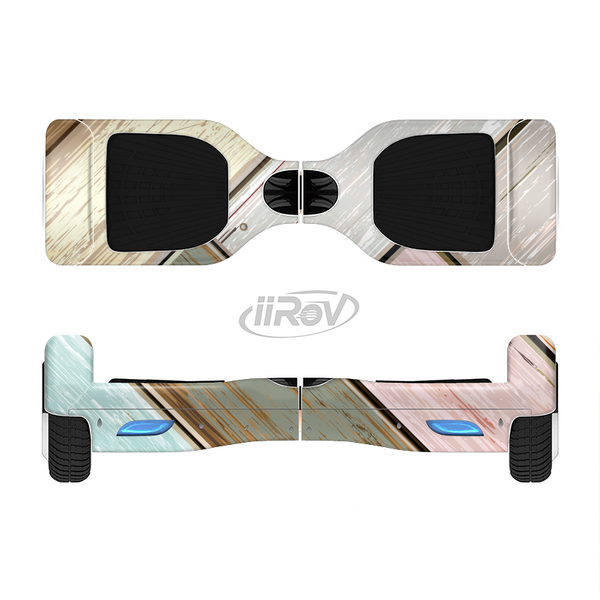 The Zigzag Vintage Wood Planks Full-Body Skin Set for the Smart Drifting SuperCharged iiRov HoverBoard