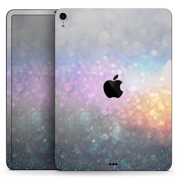 Tie Dye Unfocused Glowing Orbs of Light - Full Body Skin Decal for the Apple iPad Pro 12.9", 11", 10.5", 9.7", Air or Mini (All Models Available)