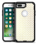 Tiny Golden Hearts Pattern - iPhone 7 or 7 Plus Commuter Case Skin Kit