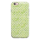 Tiny Mint Watercolor Hearts iPhone 6/6s or 6/6s Plus 2-Piece Hybrid INK-Fuzed Case