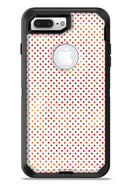 Tiny Red-Orange Watercolor Polka Dots - iPhone 7 or 7 Plus Commuter Case Skin Kit