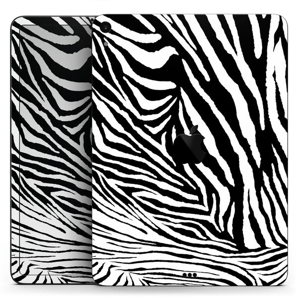 Toned Zebra Print - Full Body Skin Decal for the Apple iPad Pro 12.9", 11", 10.5", 9.7", Air or Mini (All Models Available)