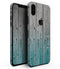 Trendy Teal to White Aged Wood Planks - iPhone XS MAX, XS/X, 8/8+, 7/7+, 5/5S/SE Skin-Kit (All iPhones Avaiable)