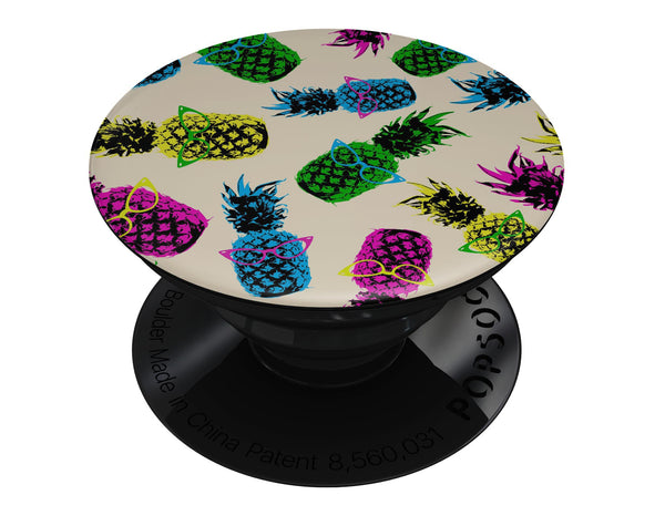 Tropical Cool Retro Pineapples - Skin Kit for PopSockets and other Smartphone Extendable Grips & Stands