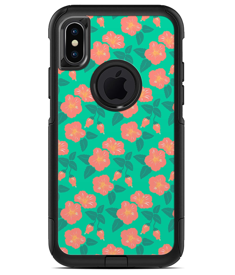 Tropical Coral Floral v1 - iPhone X OtterBox Case & Skin Kits