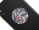Tropical Flamingo and Zebra Jungle - Skin Kit for PopSockets and other Smartphone Extendable Grips & Stands