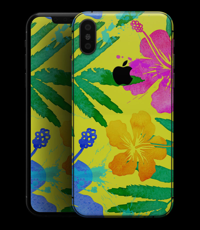 Tropical Fluorescent v2 - iPhone XS MAX, XS/X, 8/8+, 7/7+, 5/5S/SE Skin-Kit (All iPhones Avaiable)