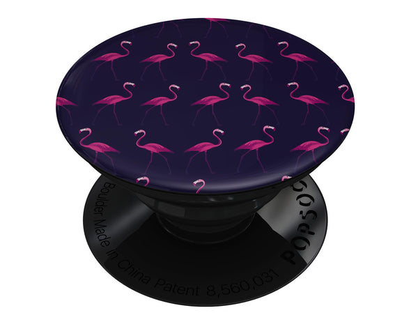 Tropical Neon Summer Flamingo - Skin Kit for PopSockets and other Smartphone Extendable Grips & Stands