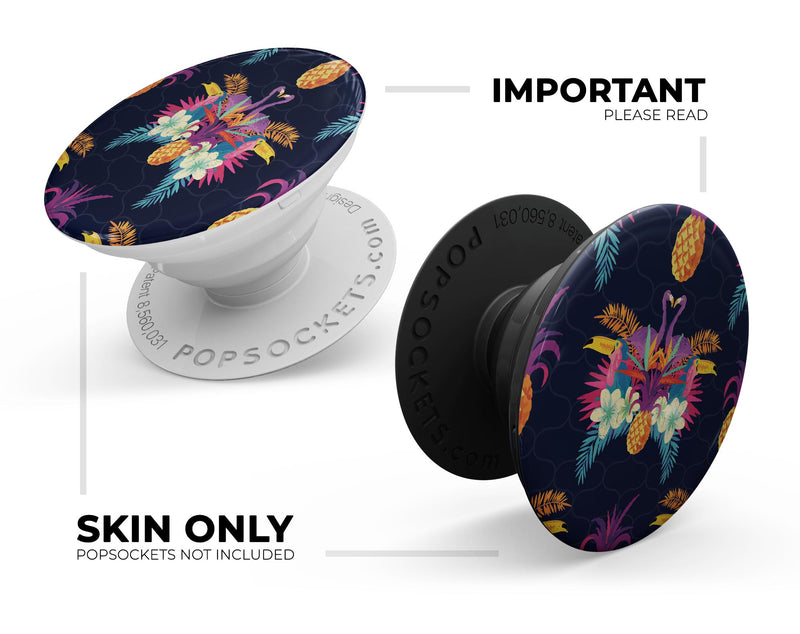 Tropical Neon Summer Reflect - Skin Kit for PopSockets and other Smartphone Extendable Grips & Stands