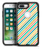 Tropical Summer Gold Striped v1 - iPhone 7 or 7 Plus Commuter Case Skin Kit