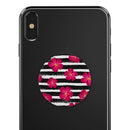 Tropical Summer Hot Pink Floral v2 - Skin Kit for PopSockets and other Smartphone Extendable Grips & Stands