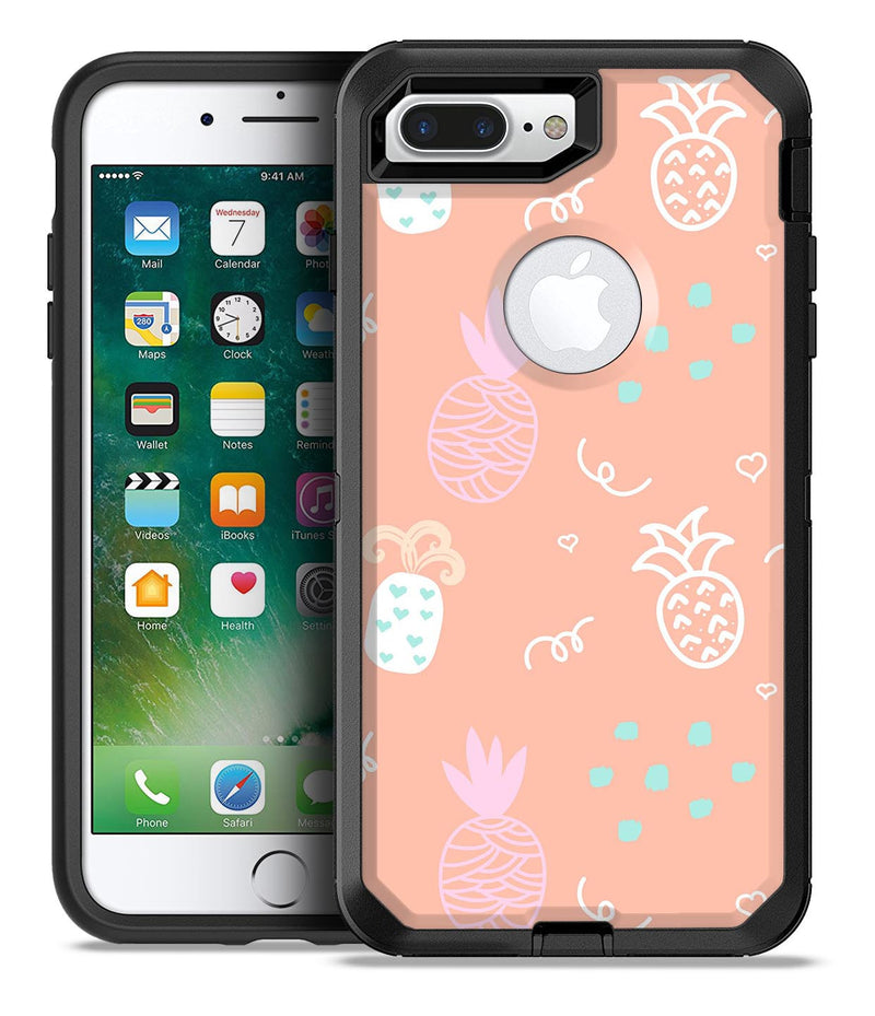 Tropical Summer Love v6 - iPhone 7 or 7 Plus Commuter Case Skin Kit