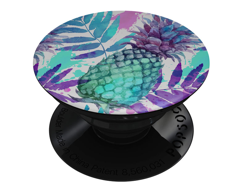 Tropical Summer Pineapple v1 - Skin Kit for PopSockets and other Smartphone Extendable Grips & Stands