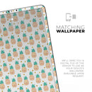 Tropical Summer Pineapple v1 - Full Body Skin Decal for the Apple iPad Pro 12.9", 11", 10.5", 9.7", Air or Mini (All Models Available)