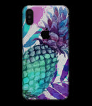 Tropical Summer Pineapple v1 - iPhone XS MAX, XS/X, 8/8+, 7/7+, 5/5S/SE Skin-Kit (All iPhones Avaiable)