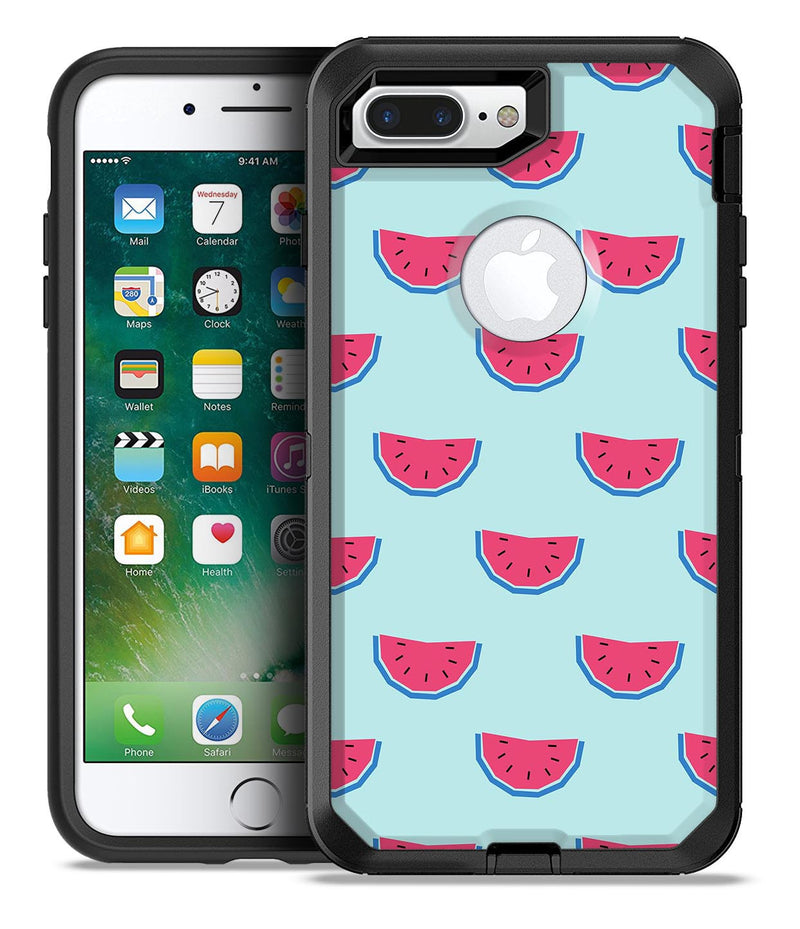 Tropical Summer WaterMelins v1 - iPhone 7 or 7 Plus Commuter Case Skin Kit