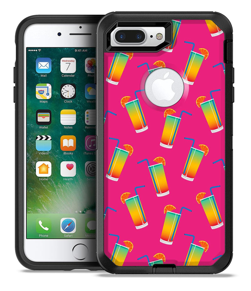 Tropical Twist Drinks v16 - iPhone 7 or 7 Plus Commuter Case Skin Kit