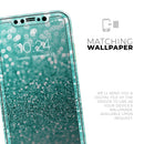 Turquoise Unfocused Glimmer - Skin-Kit compatible with the Apple iPhone 12, 12 Pro Max, 12 Mini, 11 Pro or 11 Pro Max (All iPhones Available)