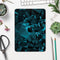Turquoise and Black Geometric Triangles - Full Body Skin Decal for the Apple iPad Pro 12.9", 11", 10.5", 9.7", Air or Mini (All Models Available)