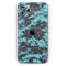 Turquoise and Gray Digital Camouflage - Skin-Kit compatible with the Apple iPhone 12, 12 Pro Max, 12 Mini, 11 Pro or 11 Pro Max (All iPhones Available)