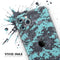 Turquoise and Gray Digital Camouflage - Skin-Kit compatible with the Apple iPhone 12, 12 Pro Max, 12 Mini, 11 Pro or 11 Pro Max (All iPhones Available)