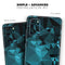 Turquoise and Black Geometric Triangles - Full Body Skin Decal Wrap Kit for Samsung Galaxy Phones