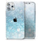 Unfocused Abstract Blue Rain - Skin-Kit compatible with the Apple iPhone 12, 12 Pro Max, 12 Mini, 11 Pro or 11 Pro Max (All iPhones Available)